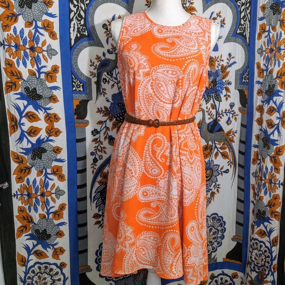 Paisley Peach Dress